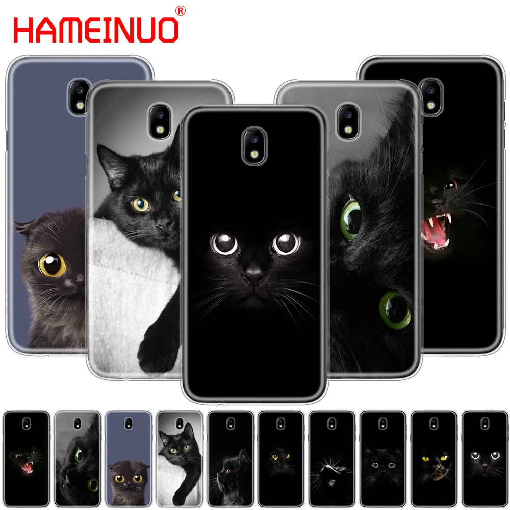 HAMEINUO черный чехол с кошачьим глазом для Samsung Galaxy J3 J5 J7 2017 J527 J727 J327 J330 J530 J730