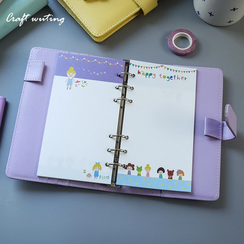 Планировщик a5 a6 из искусственной кожи милые ноутбук sketchbook время планировщик