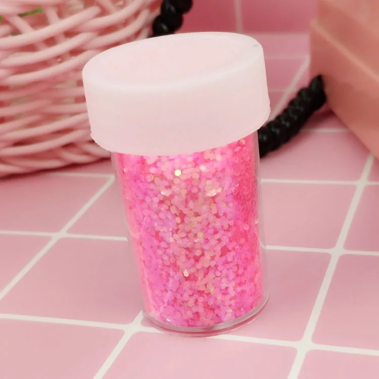 Pink 12g 12 г блестки/блестящий наполнитель прозрачный/пушистый слайм коробка игрушки для детей талисманы Лепка глина DIY Набор аксессуаров Забавный подарок - Цвет: Pink 12g