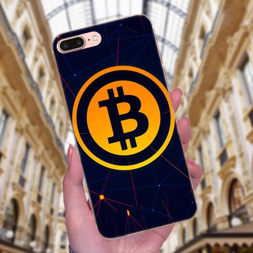 Специальное предложение Роскошный чехол для телефона с биткоином