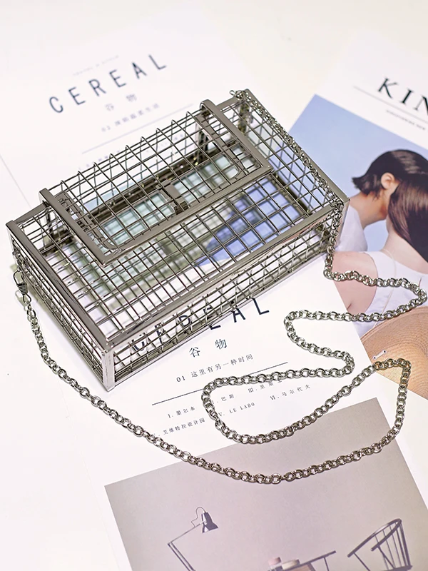 Женская сумка-мессенджер Fun мини-сумка-мессенджер с цепочкой и металлическим