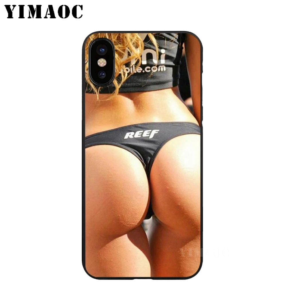YIMAOC Горячая сексуальная девушка мягкий TPU черный силиконовый чехол для iPhone X или 10