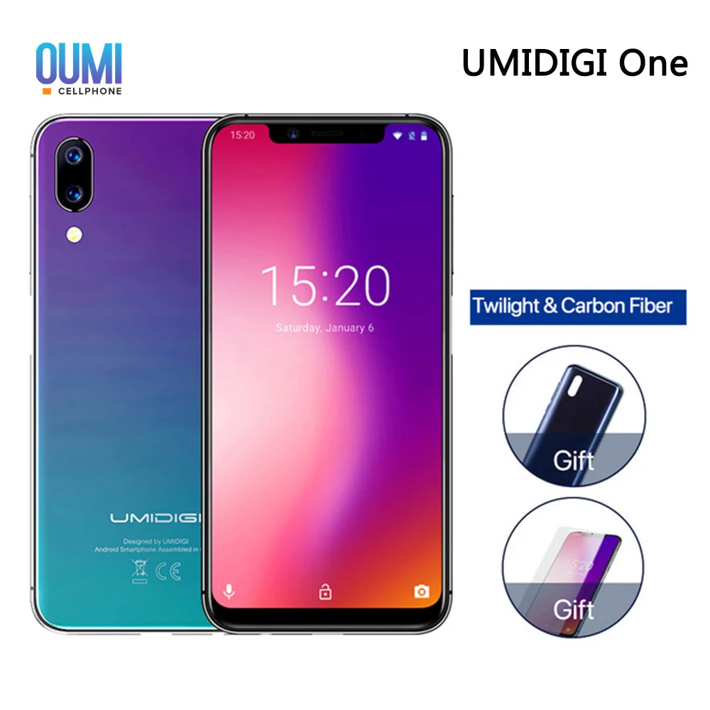 UMIDIGI One 4G смартфон Face beauty 5 86 &quotAndroid 8 1 MTK6763 Octa Core 4 Гб + 32 ГБ 12MP 5.0MP задняя камера ID
