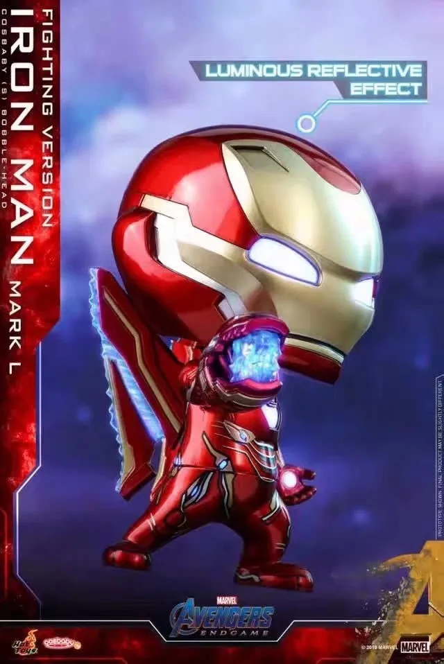 С принтами &quotMarvel&quot &quotМстители Железный человек Mark 50 bobble-головы автомобильные