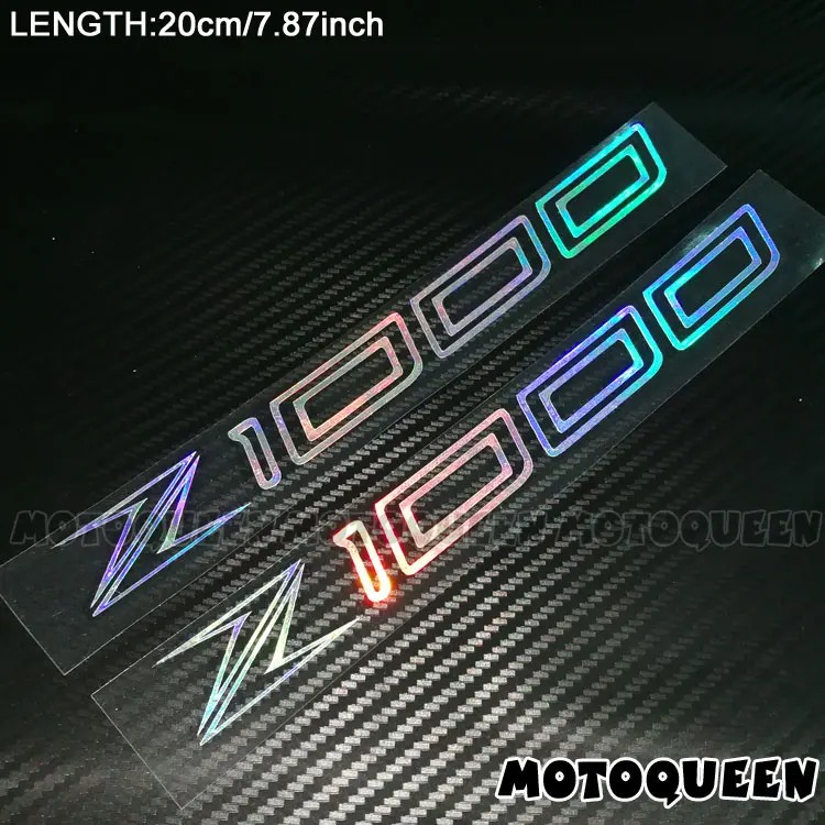 Z1000 Laser Мотоцикл Светоотражающие танк колодки обтекатель наклейки для Kawasaki ZX-RR VERSYS 1400GTR Z300 Z1000 Z750 ZZR600 ZZR1400 ZXR750 - Цвет: Z1000 Laser