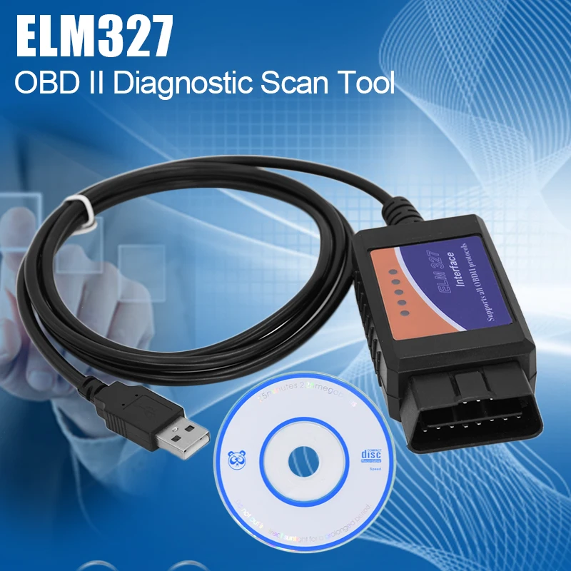 Автомобильные инструменты ELM327 V1.5 USB OBD2 ELM 327 в 1 5 OBDII считыватель кодов