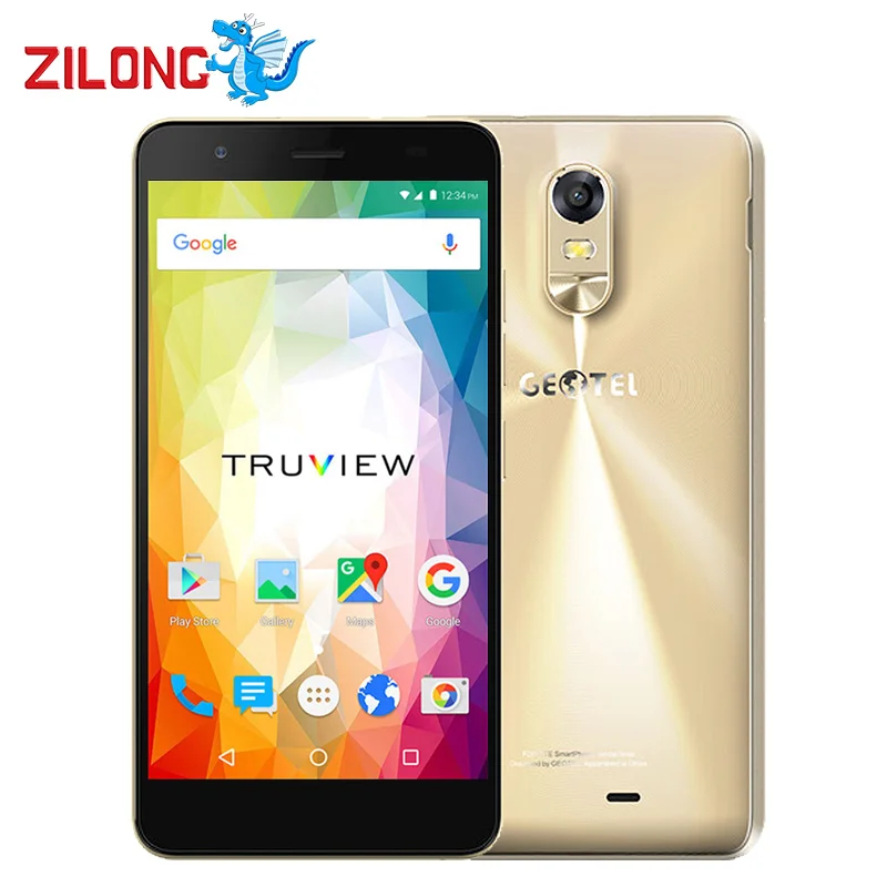 Geotel Note мобильный телефон 5.5 дюйма HD MTK6737 четырехъядерный Android 6.0 3 ГБ ОЗУ 16 ГБ ПЗУ 8 МП камера 3200 мАч батарея Wifi 4G смартфон.