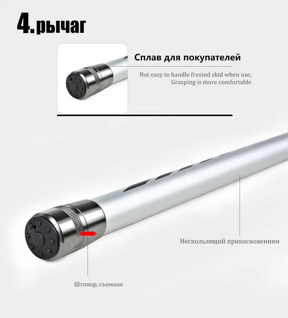 ФТК 99% углерода рок Рыбалка стержень для 4 м, 5 м, 6 м сверхтвердых c. w. 10-30 г телескопическая моря и озера Рыбалка стержень