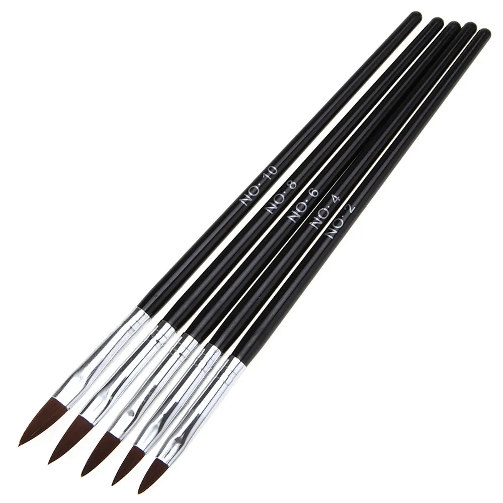 5pcs/set Nail Art tool UV Gel Acrylic Brush Set Builder Painting Pen Design nail brushes drawing brush 30p1224 | Красота и здоровье