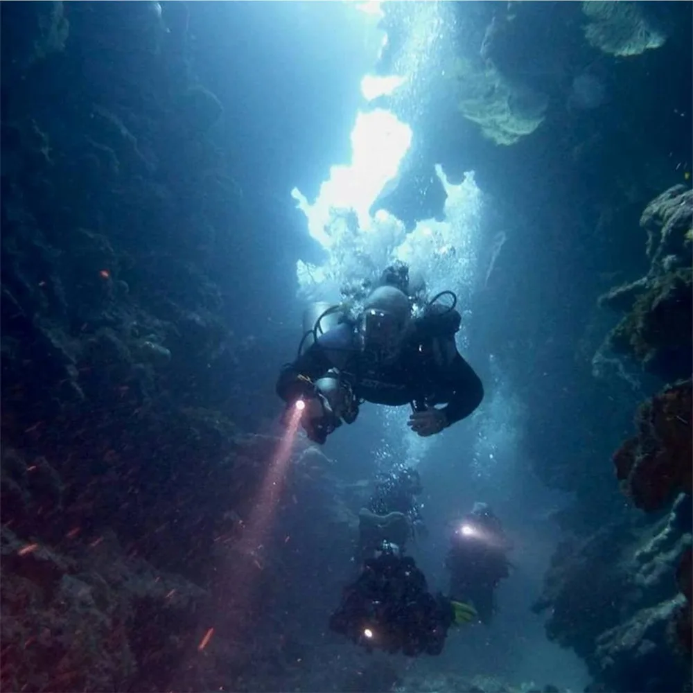 3000LM начальной канистра погружение светильник 3x XM L2 IP68 светодиодный подводный 200 м