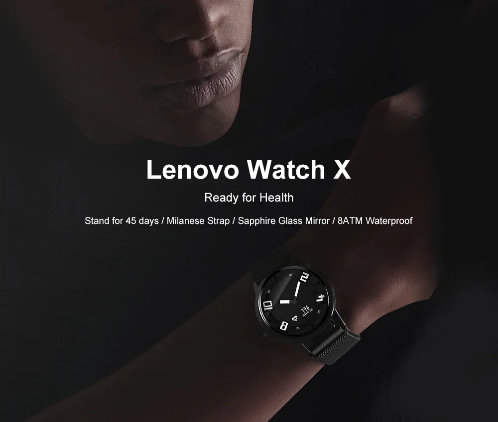 Lenovo Watch X умные часы для мужчин Bluetooth водонепроницаемые умные часы монитор сердечного ритма Bluetooth 45 дней в режиме ожидания IOS Android