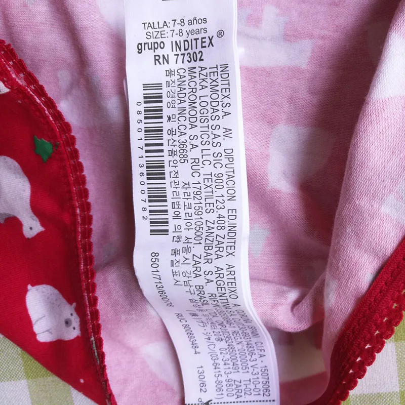 9 шт. трусы боксеры с рисунком белого медведя соснового дерева для девочек