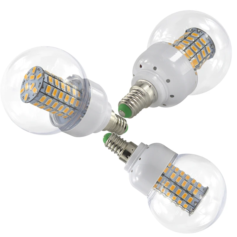Joneaz 5x ampoule super bright E14 B22 E27 Globe bulb light 9W 12v 24v 36v 110v 220v corn bulbs 5730 chip energy saving lamp | Лампы и