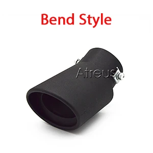black bend style Автомобильный глушитель для Honda fit Nissan Mitsubishi Toyota Corolla Prius Vios для Suzuki Swift Sx4 Chevrolet Cruze Aveo - Название цвета: black bend style