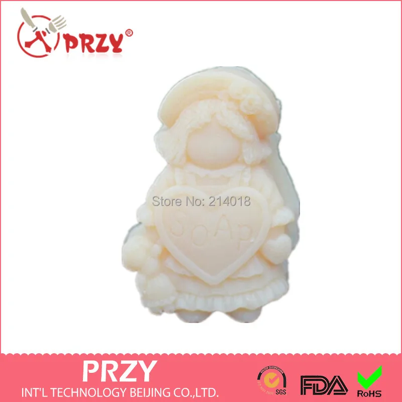 

Hot 3D Child /heart Shape Handmade Soap Mold Animal Candle Molds Silicon Mould Chocolate Candy Moulds Silicone Rubber PRZY 001