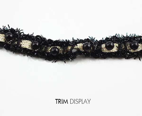 Бисерный жемчуг плетеная кружевная ткань лента отделка Аппликация Скрапбукинг