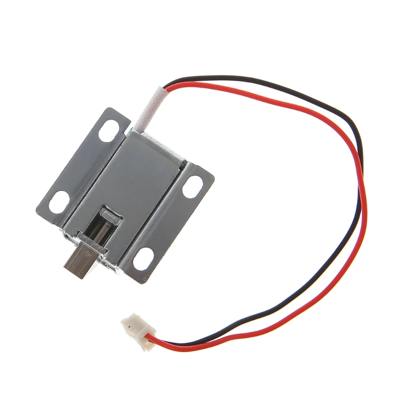 Электронный замок задвижка двери 12V 0.4A релиз в сборе соленоидный