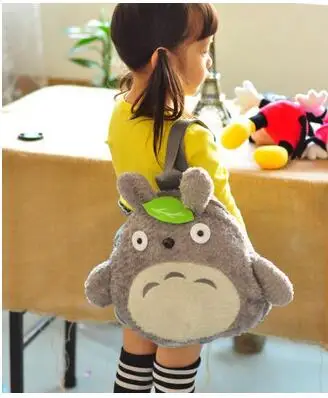 Милые рюкзаки с зелеными листьями для девочек школьные ранцы My Totoro книг мягкие