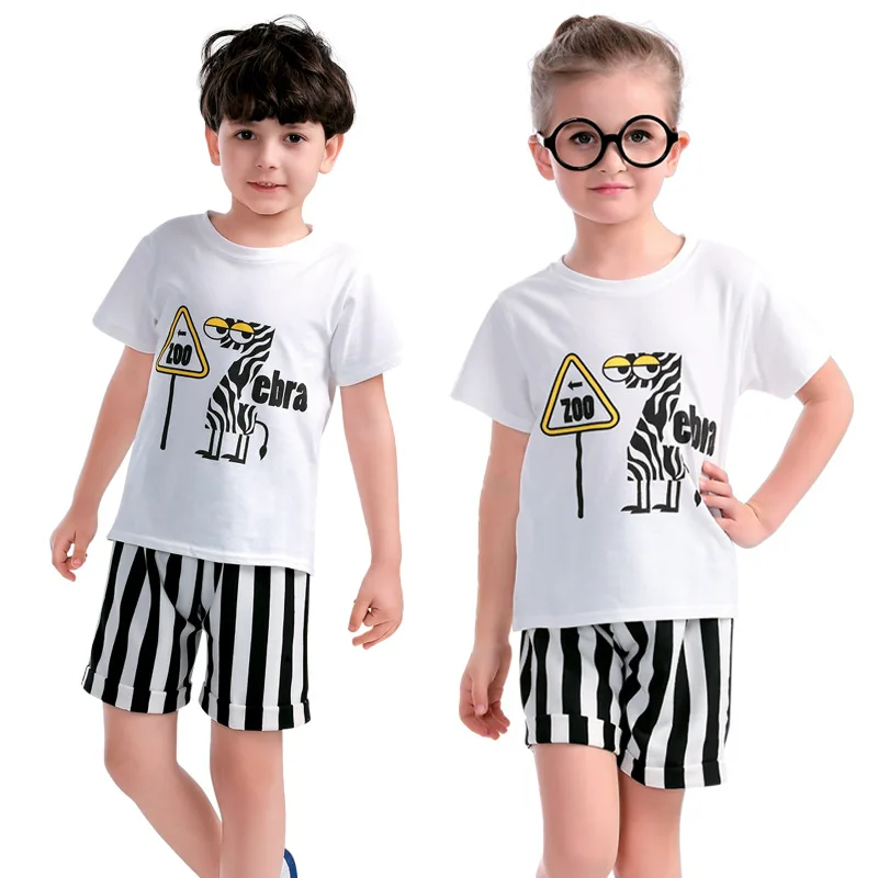 Детская школьная форма с короткими рукавами для детского сада морская Одежда