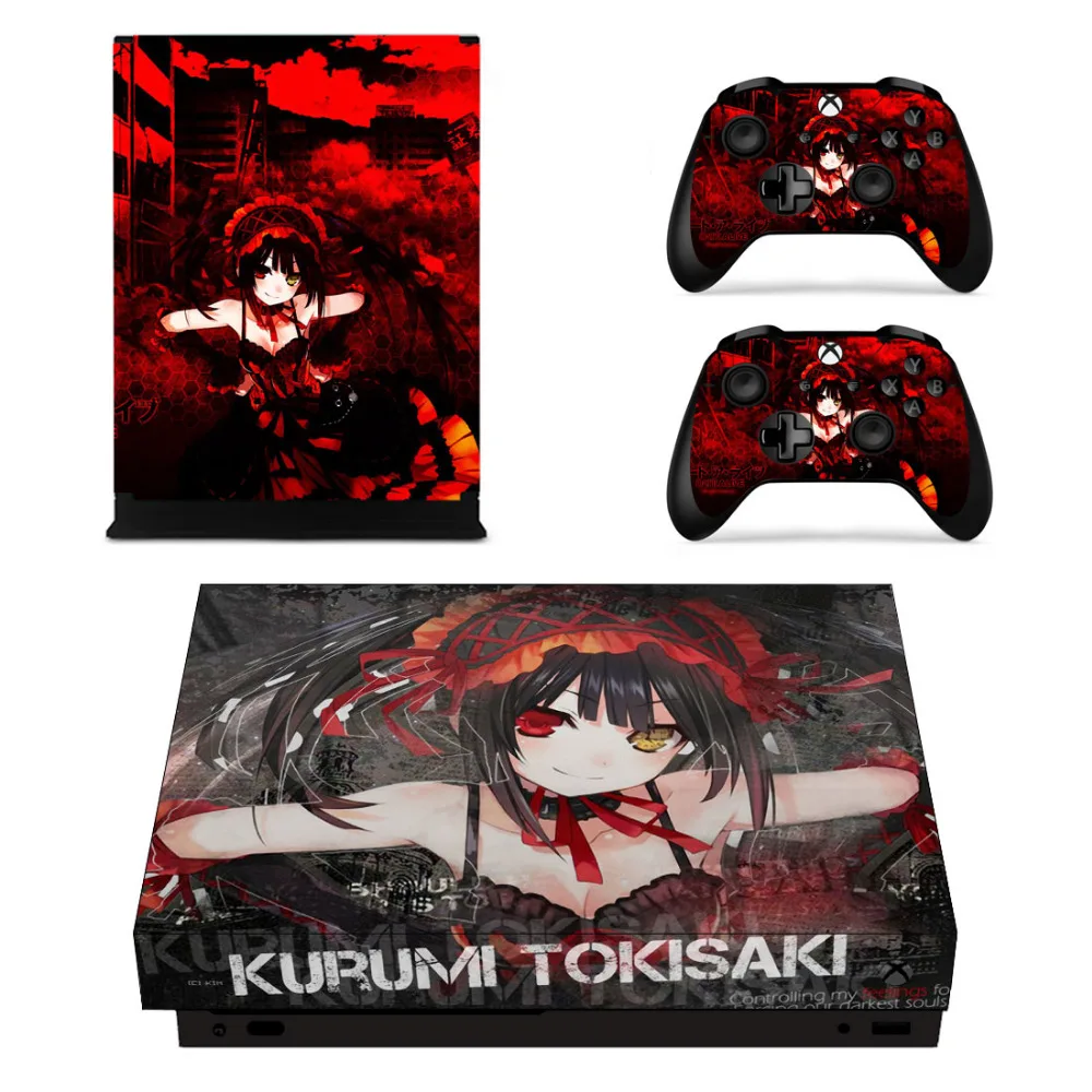 Date A Куруми токисаки Кожи Стикеры наклейка для Xbox One X Slim консоли и контроллеры