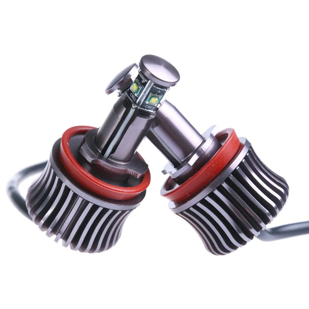 Кольца с ангельскими глазками светодиодсветодиодный 2 шт. 20 Вт H8 CREE без ошибок для