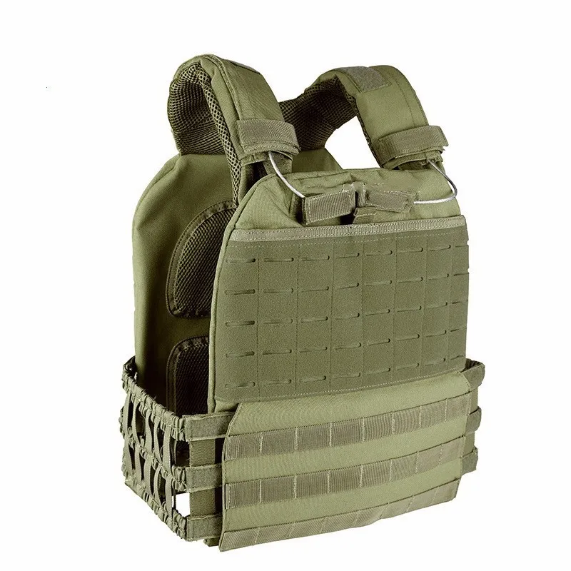 army green Molle тактический боевой для мужчин и женщин полевой тренировочный жилет армейский поклонник военный защитный Открытый Кемпинг 600D нейлон износостойкий жилет - Цвет: army green