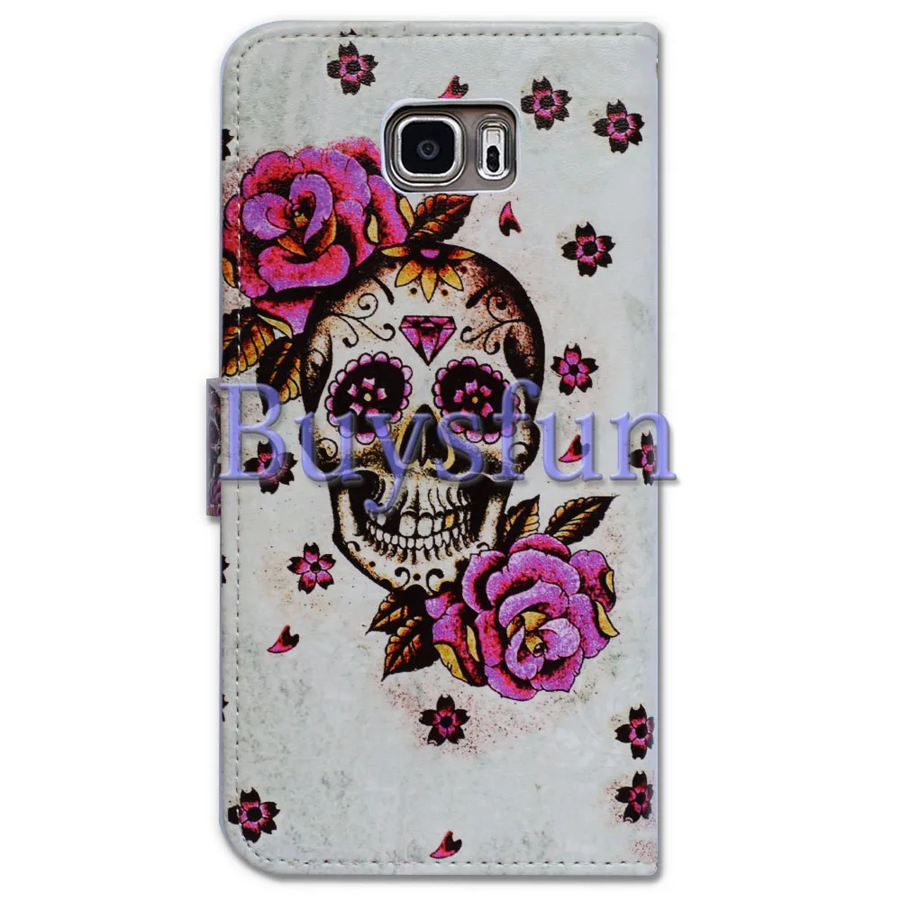 Bcov Зеленый Пейсли Мандала Цветок Череп Флип Слот Карт Бумажника Кожаный Чехол Case