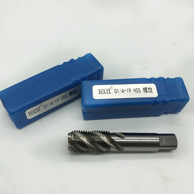 55 Degree 1/4&quot HSS Pipe Tap Four Flutes spiral Thread G1/4-19 For Maintenance Repair Work | Инструменты