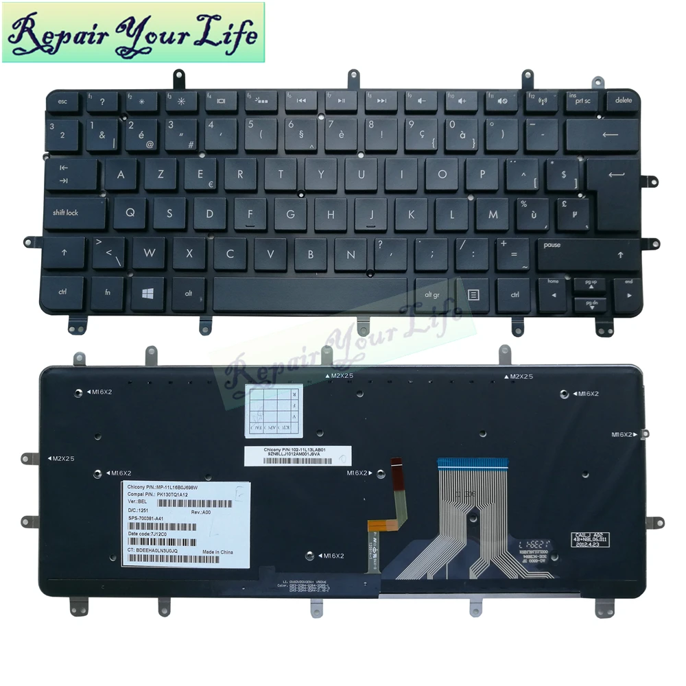 Laptop Keyboard For HP for ENVY Spectre XT Pro Ultrabook 13-2000 XT13 keyboard with backlit BE layout PK130TQ1A03 MP-11L1 | Компьютеры и