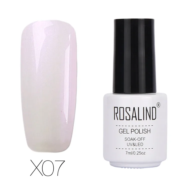 X07 Гель ROSALIND, 1 S, модная жемчужная серия, Цветной Гель-лак для ногтей, элегантный дизайн, маникюр, Полупостоянный лак, гель, лак для ногтей - Цвет: X07