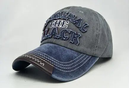 navy blue gray Корейская Новая бейсбольная кепка с буквенным принтом, весенне-летняя брендовая бейсболка, хлопковые кепки для женщин и мужчин, Регулируемая Кепка, 8 цветов, 8659 - Цвет: navy blue gray