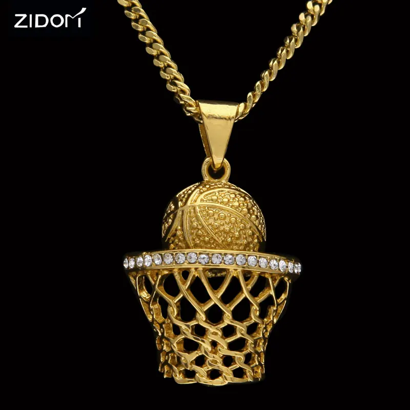 Золотой Серебряный цвет хип хоп баскетбольная форма ожерелье с длинной цепочкой