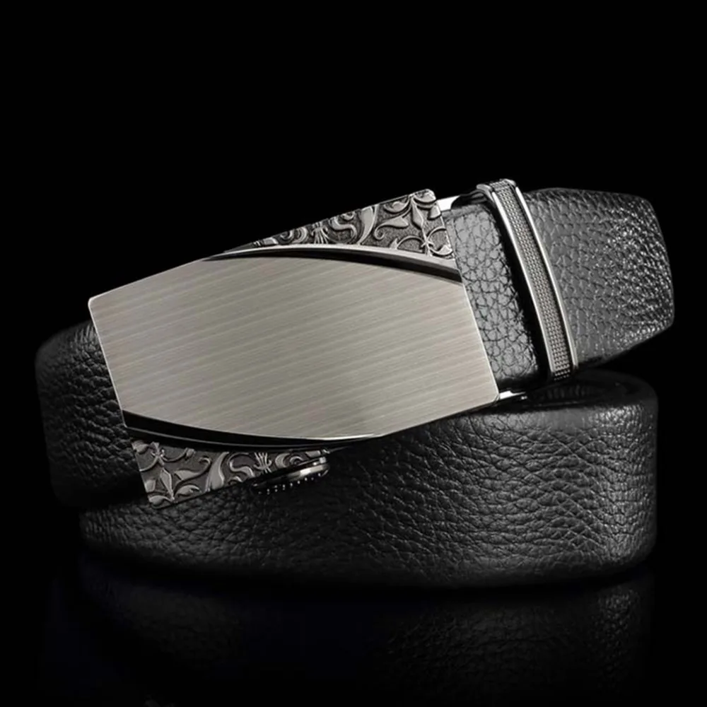 Мужской ремень из воловьей кожи с автоматической пряжкой ZDFJ026|leather belt automatic|belt for