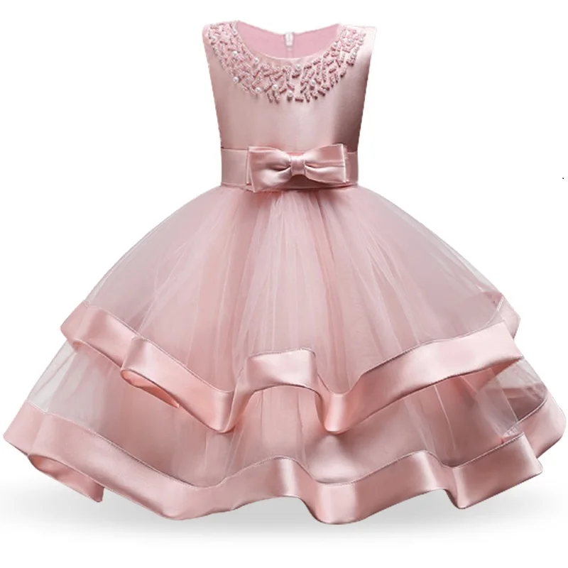 Children Girls Dresses for Pageant Dance Party Ceremonies Girl white/pink/red dress Wedding Clothes | Детская одежда и обувь
