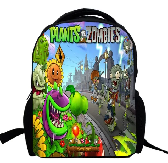 15 дюймов растения PK рюкзак зомби двухслойная детская мультяшная игра PVZ мужские