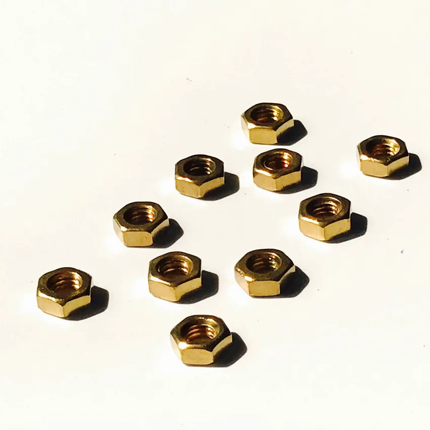 Бесплатная доставка 50 стандартных шестигранных шурупов из медного сплава медные