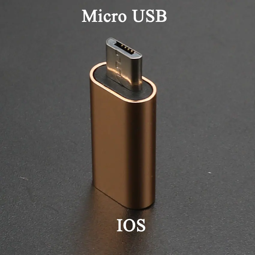 Юйси тип-c конвертер к Micro USB 3,0 USB-C адаптер для iPhone и Android зарядное устройство/дата кабель разъем к iOS порт