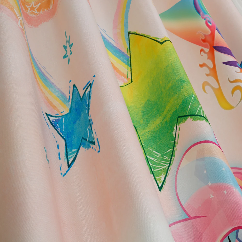 Штора для занавесок детской комнаты Тюлевая штора 200x260 см с изображением героев