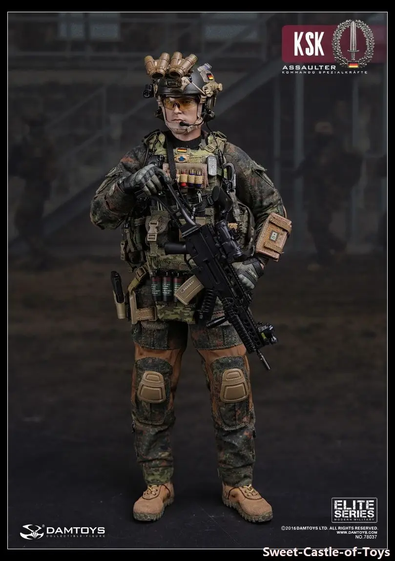 Экшн фигурка для фанатов DAMTOYS DAM 78037 ELITE SERIES 1/6 немецкая KSK KOMMANDO ароматическая