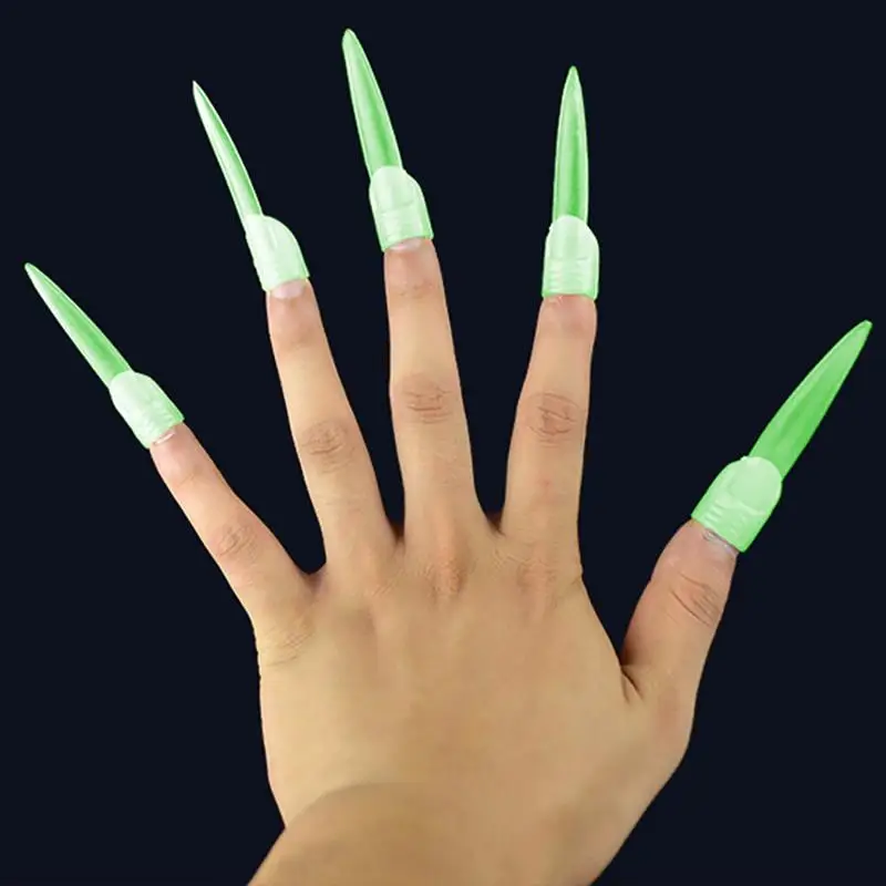 10 шт. светящиеся поддельные Зубы вампира для Хэллоуина вечерние зубы реквизит