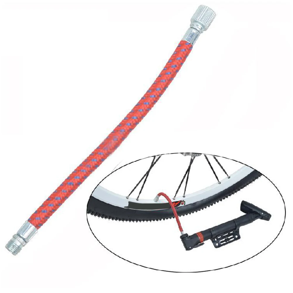 High Pressure Inflating For Bicycle Pump Easy Apply Rotating Connector Professional Flexible Air Hose Practical | Спорт и