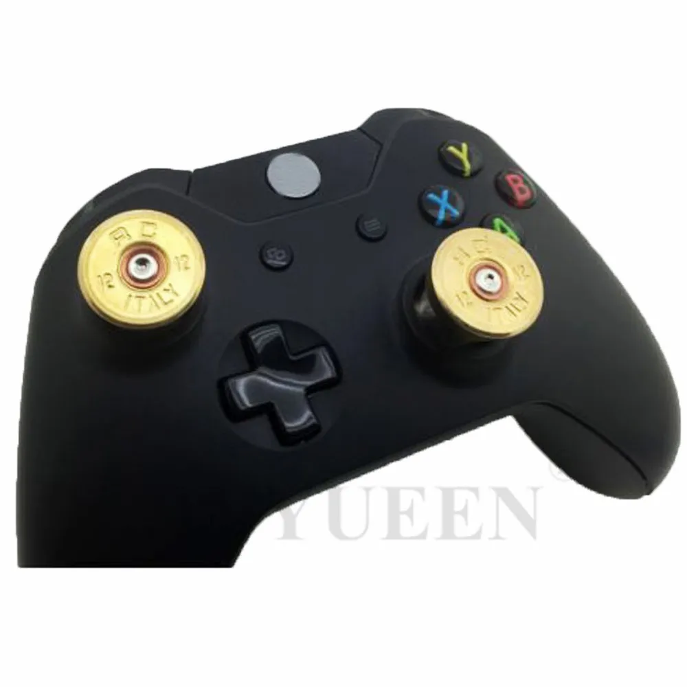 IVYUEEN для Xbox One X S(тонкий) Элитный контроллер Золотая пулевая Кнопка палочки для джойстика колпачок и 9 мм латунные кнопки ABXY Mod Kit