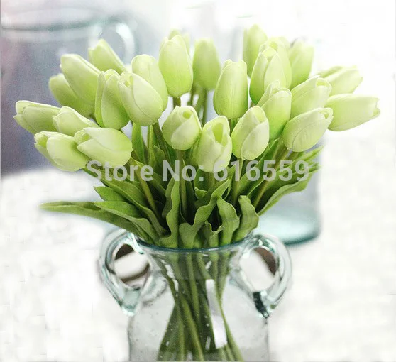 25 шт./лот искусственный цветок тюльпана букет настоящие цветы на ощупь для