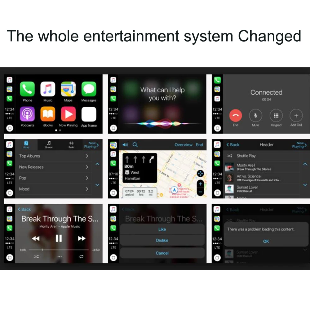 12 В USB Bluetooth ключ автомобильный навигационный плеер Apple Carplay для iOS CarPlay Android Авто
