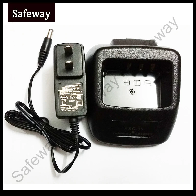 KSC-35 быстрого Батарея Зарядное устройство 110 V/220 V для KENWOOD двухстороннее радио для KNB-45L KNB-45 TK-2207/3207 TK-2207G/3207G TK-2217/3217