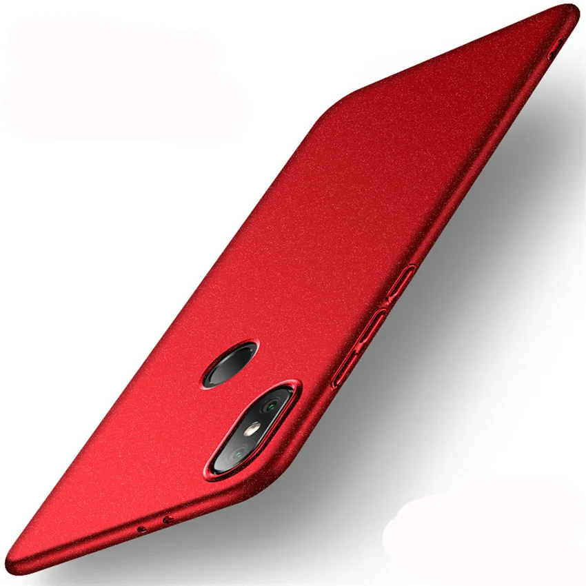 normal red Xiaomi mi 8 чехол матовый AIXUAN Xio mi 8 металлический пластиковый автомобильный Магнитный чехол-держатель для Xiaomi mi 8 mi 8 - Цвет: normal red