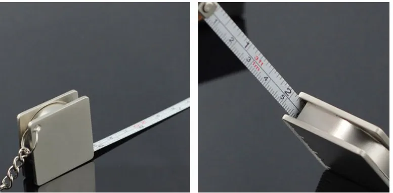 Модная металлическая лента для измерения автомобиля брелок ключей Подвеска BMW Audi