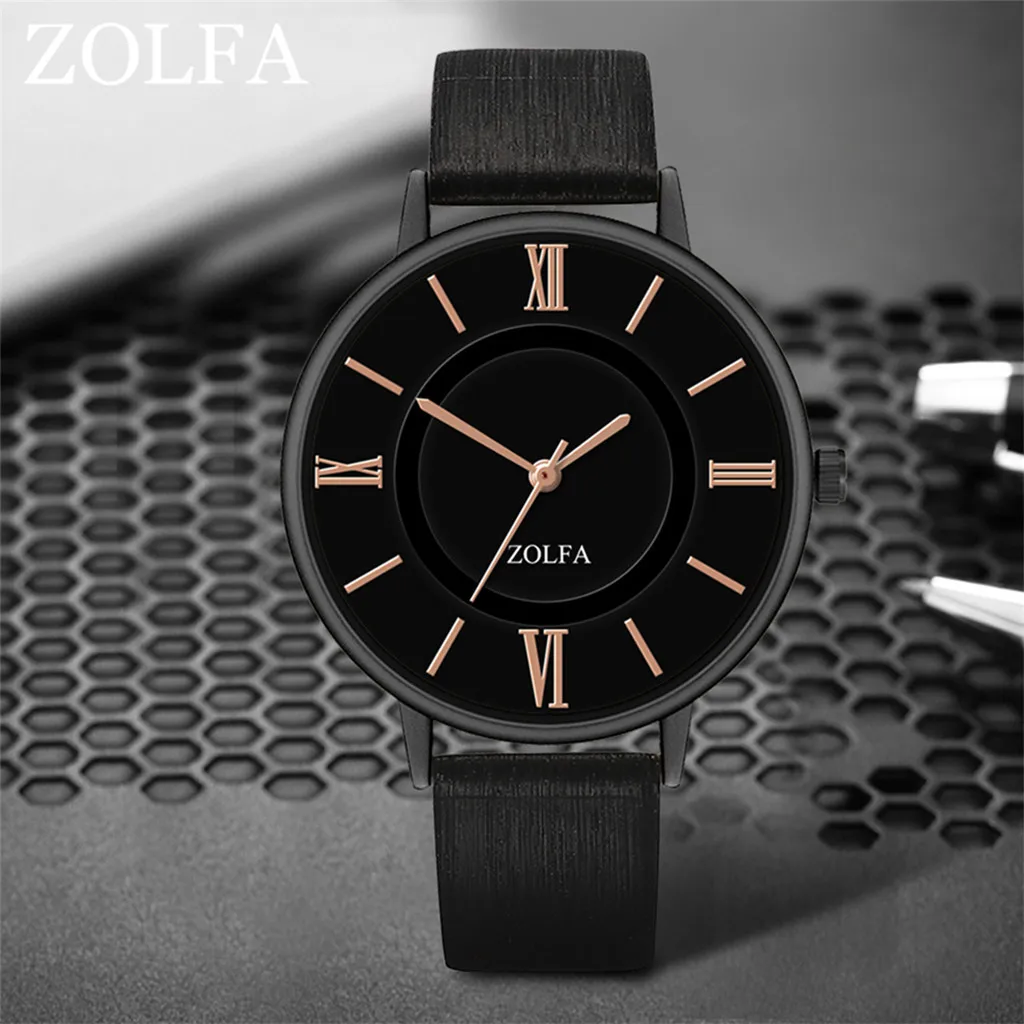Новые модные женские кварцевые часы с кожаным ремешком orologio donna большой механизм