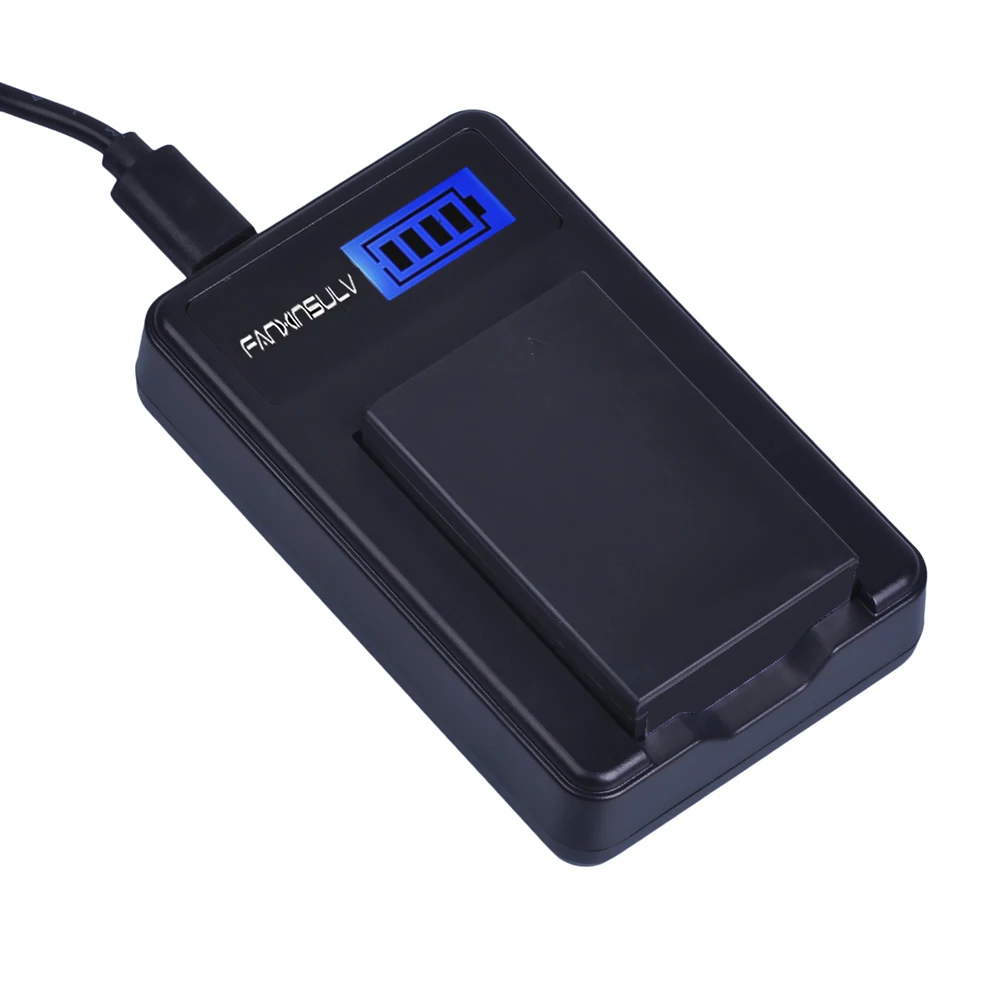 Аккумулятор LPE17 LP E17 2 шт. + зарядное устройство USB с ЖК дисплеем для Canon 200D M3 M5 M6 77D 750D