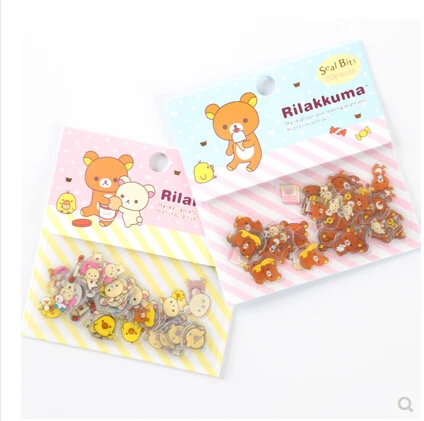 80 шт./упак. милые наклейки Rilakkuma для дневника скрапбукинга творчества | Канцтовары